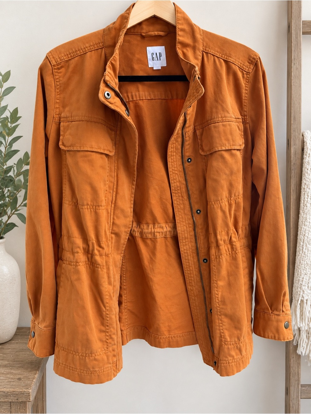 GAP Women's Rust Orange Utility Jacket